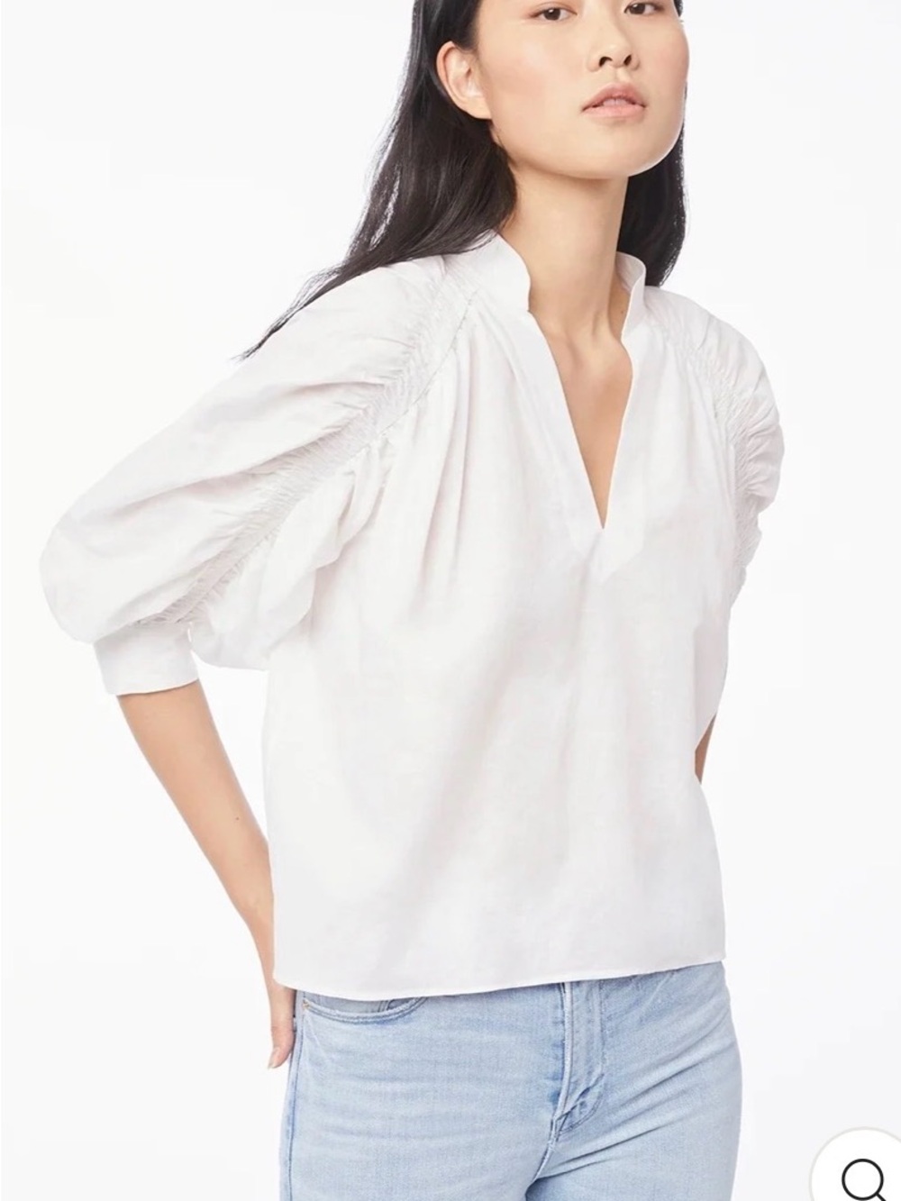 Frame - Ruched Cali Popover - Picture 4 of 5